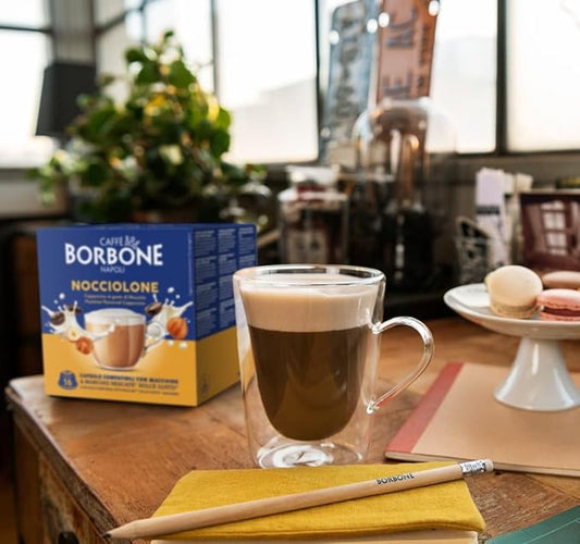 Caffè Borbone Bevanda Solubile Al Gusto NOCCIOLONE DG 16 Capsule