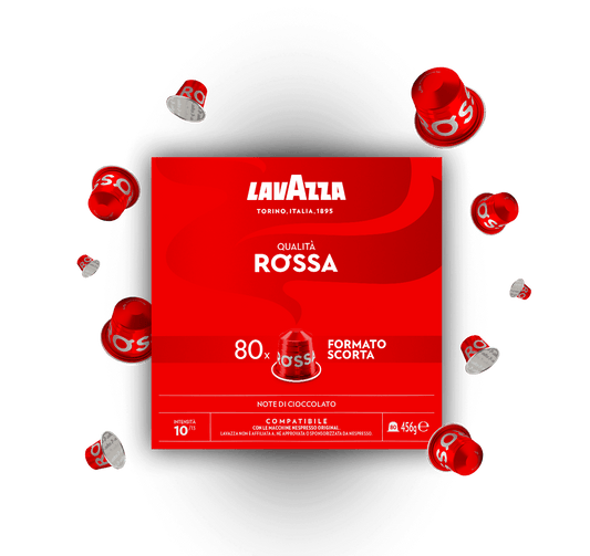 Lavazza Nespresso Alluminio QUALITÀ ROSSA 80 Capsule