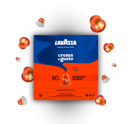 Lavazza Nespresso Alluminio Crema E Gusto FORTE 80 Capsule