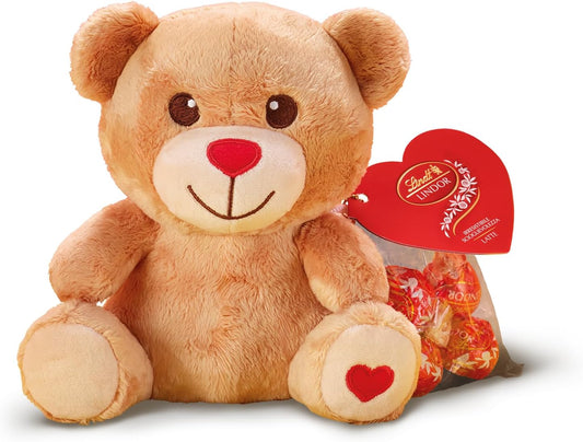 Lindt LINDOR Peluche Orso con Cioccolatini al Latte