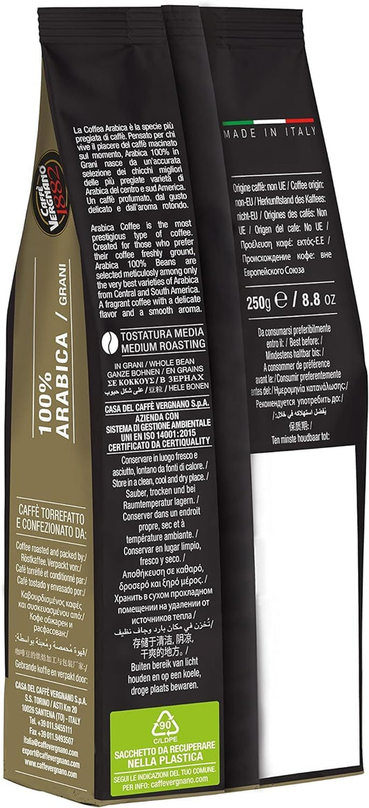 Caffè Vergnano in Grani 100% ARABICA 250 gr