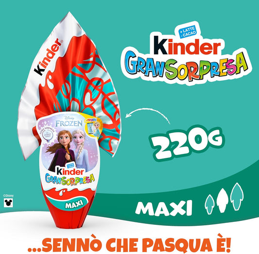 Kinder GranSorpresa Maxi Frozen 220 gr Uovo di Pasqua