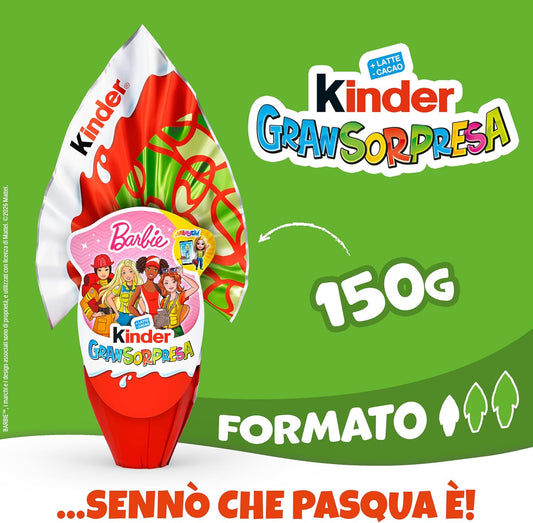 Kinder GranSorpresa Barbie 150 gr Uovo di Pasqua