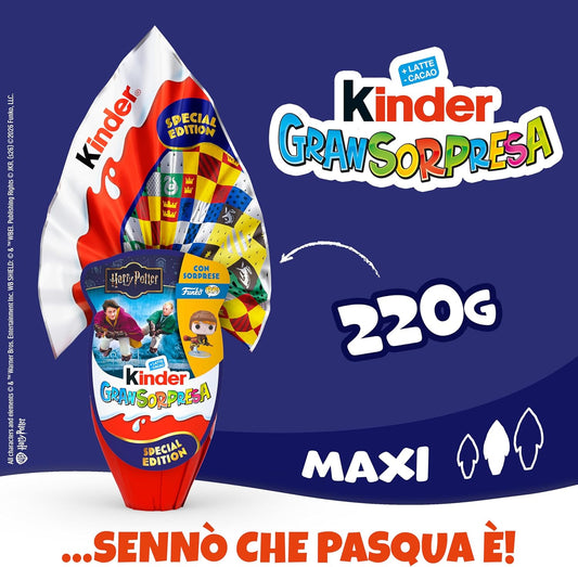 Kinder GranSorpresa Maxi Harry Potter 220 gr Uovo di Pasqua