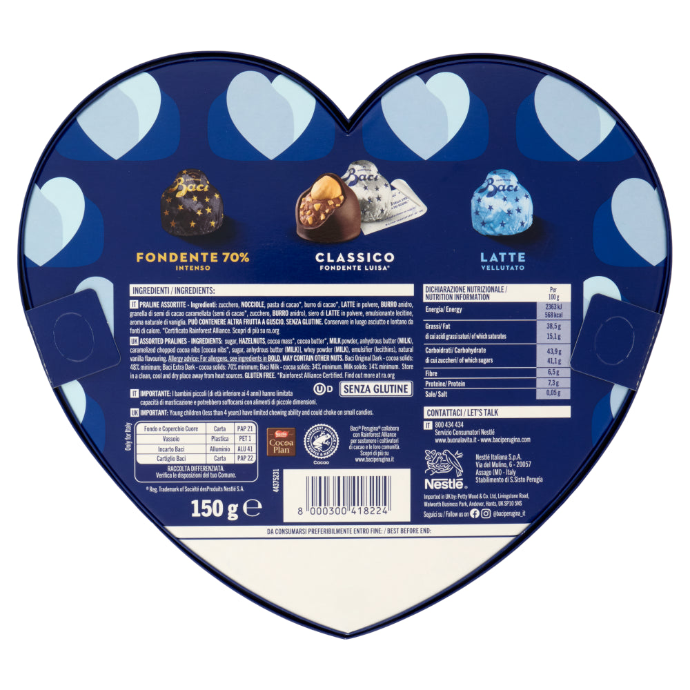 Baci Perugina Scatola Maxi Cuore Assortito 150 gr