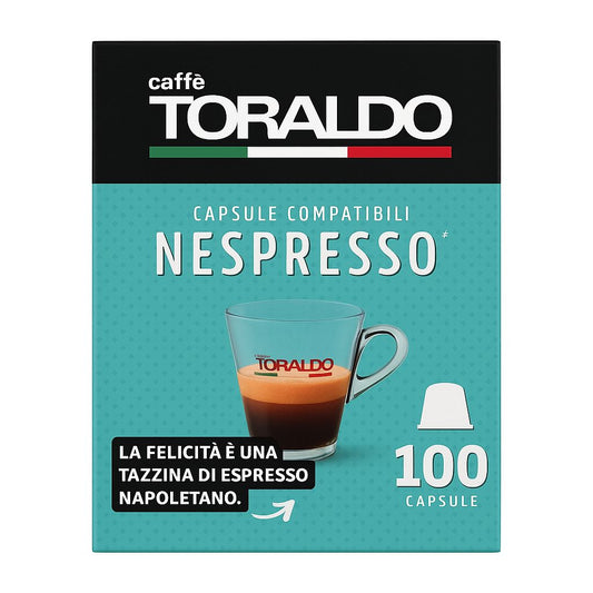 Caffè Toraldo Nespresso Miscela CREMOSA 100 Capsule