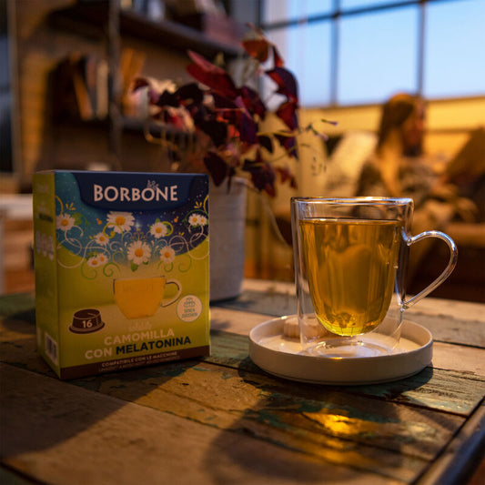 Caffè Borbone Bevanda Solubile Al Gusto CAMOMILLA E MELATONINA 16 Capsule