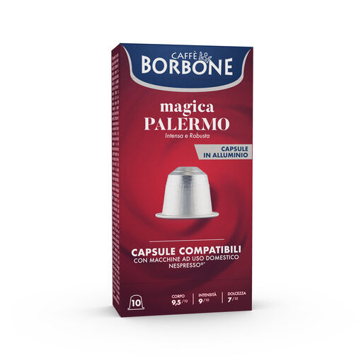 Caffè Borbone MAGICA PALERMO in alluminio 10 Capsule