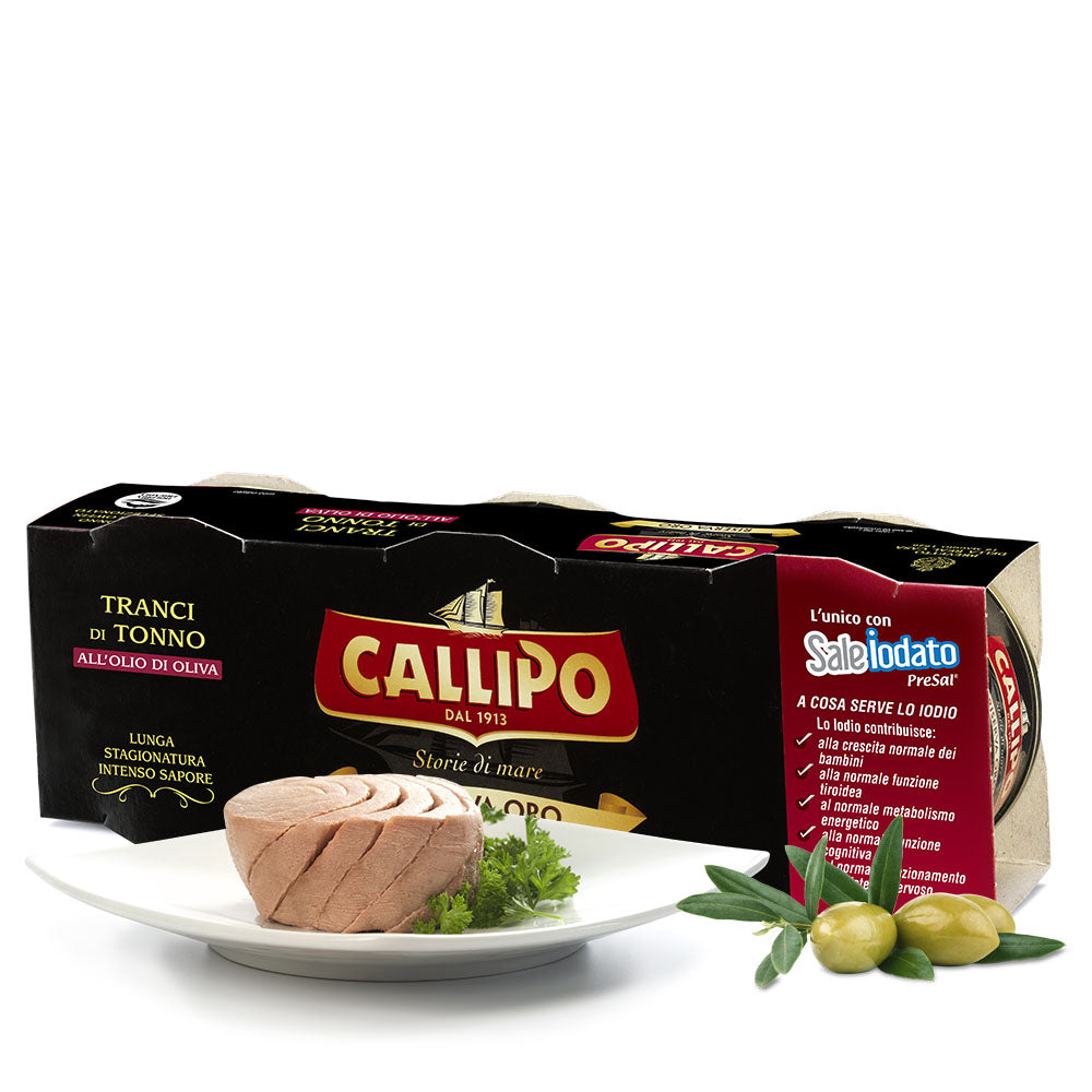 Callipo Riserva oro tranci di tonno g. 70x3 olio di oliva