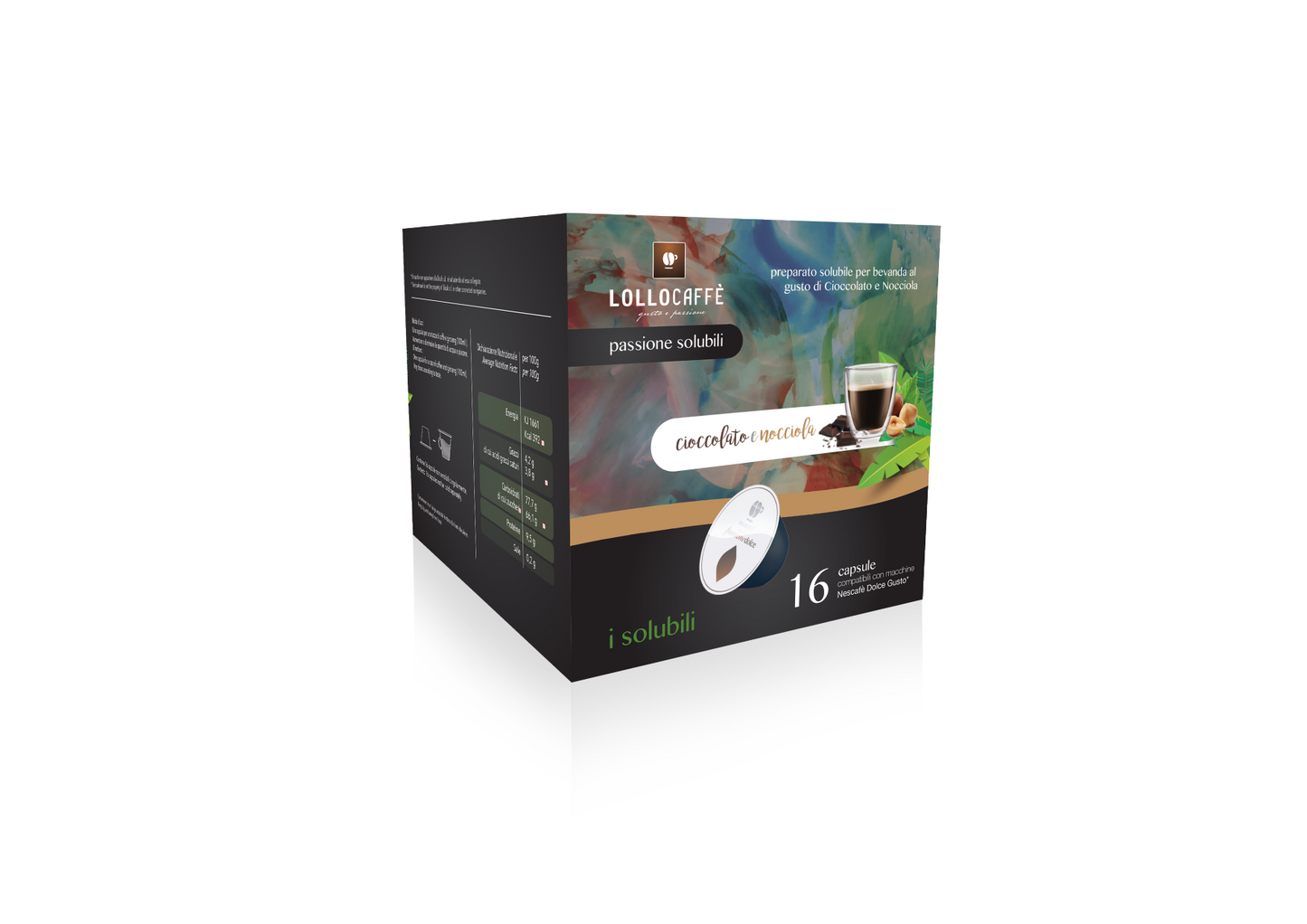 Lollo Golositè Dolce Gusto ABBRACCIO (Cioccolato e Nocciola) 16 Capsule