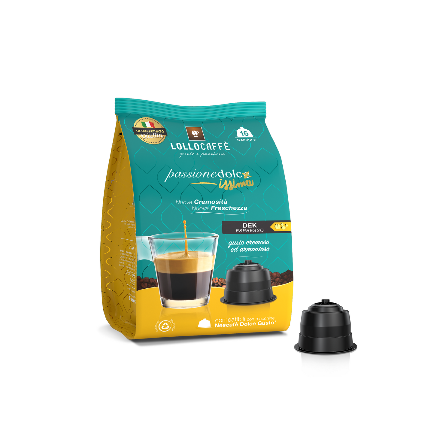 Lollo Passionedolcissima Dolce Gusto Miscela DEK 16 Caps