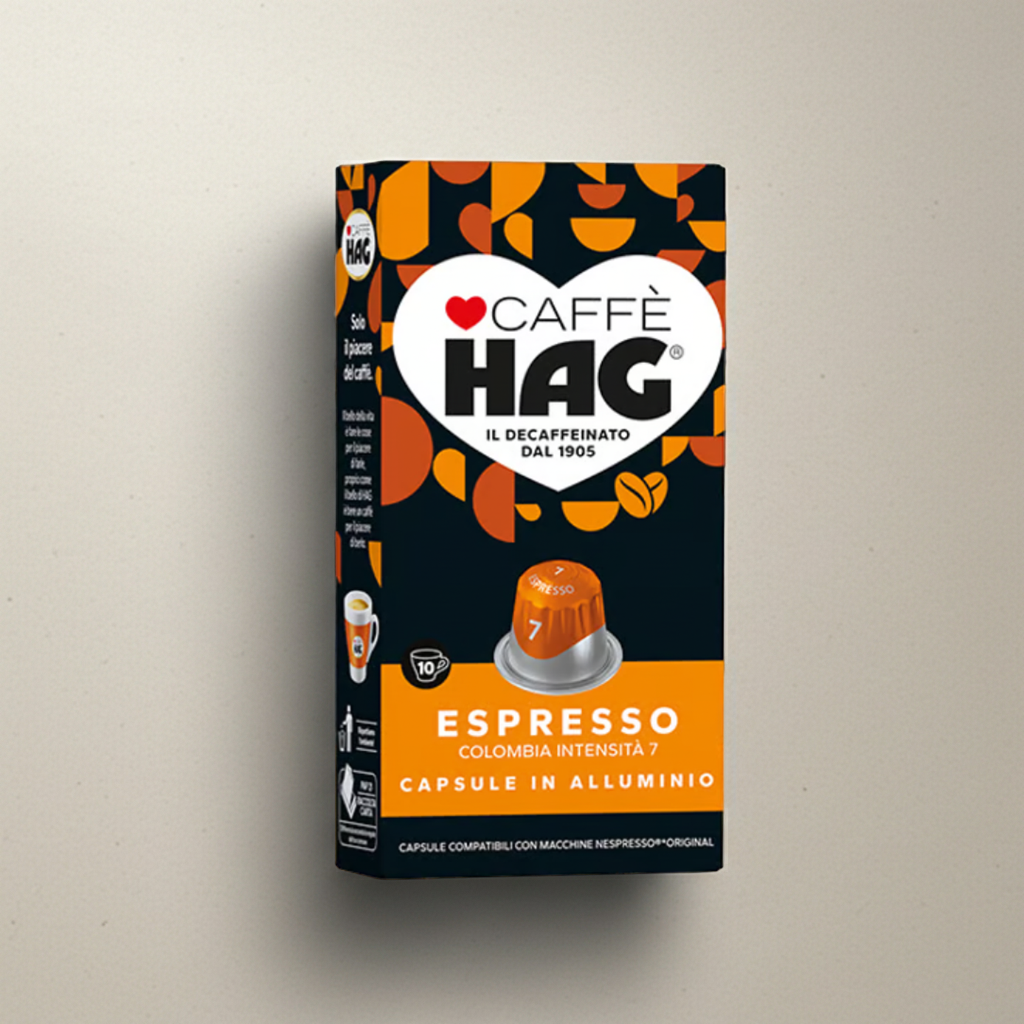 Hag Colombia Decaffeinato Nespresso Alluminio 10 Caps