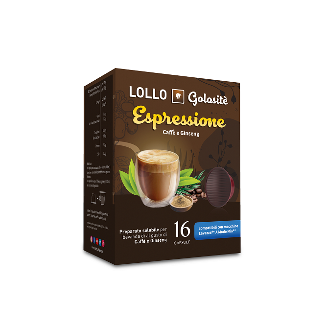 Lollo Golositè A Modo Mio ESPRESSIONE (Caffè e Ginseng) 16 Capsule