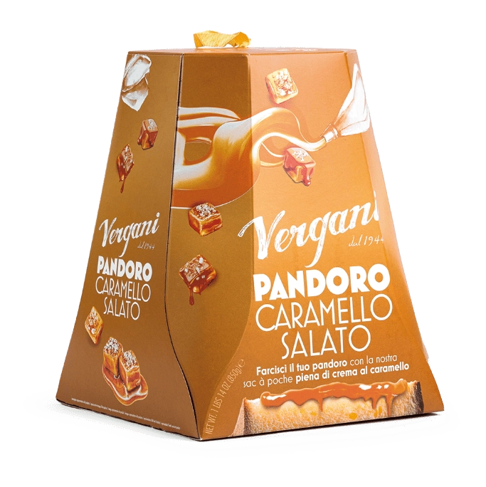 Vergani Pandoro con Crema al Caramello Salato 850 gr