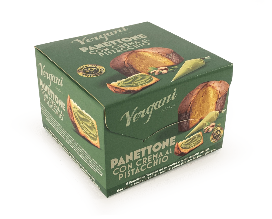Vergani Panettone con crema al Pistacchio 850 gr