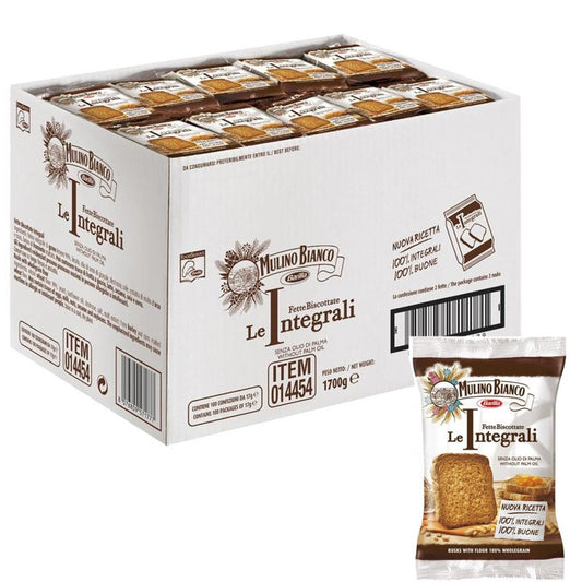 Mulino Bianco Fette Biscottate LE INTEGRALI 100 Conf. da 2 pz