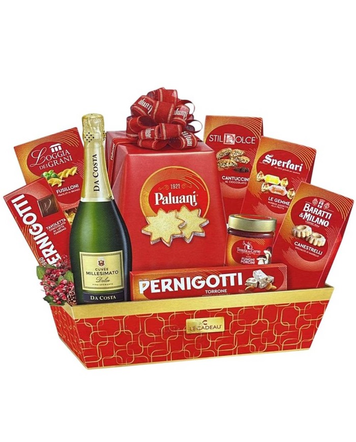 Le Cadeau Gran Galà Cesto Natalizio 10 pz