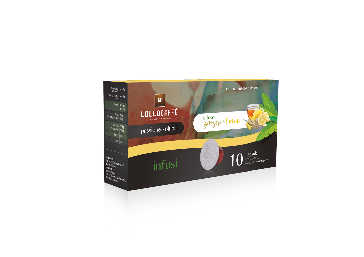 Lollo Golositè Nespresso ORIENTE (Zenzero e Limone) 10 Capsule