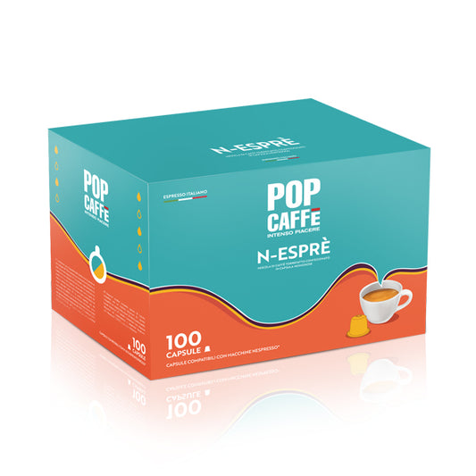 Pop Caffè N-Espre Miscela CREMOSO 100 Capsule nespresso