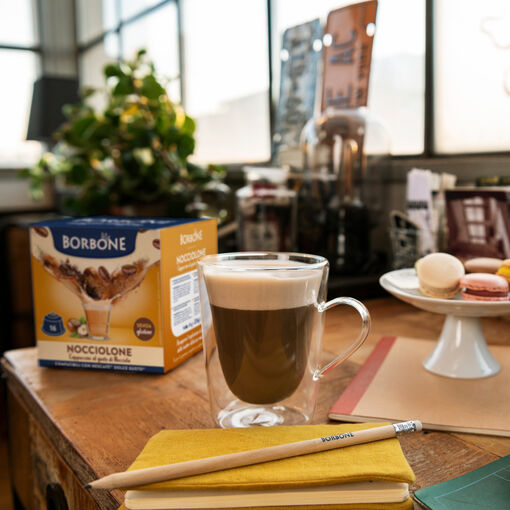 Caffè Borbone Bevanda Solubile Al Gusto NOCCIOLONE 16 Capsule