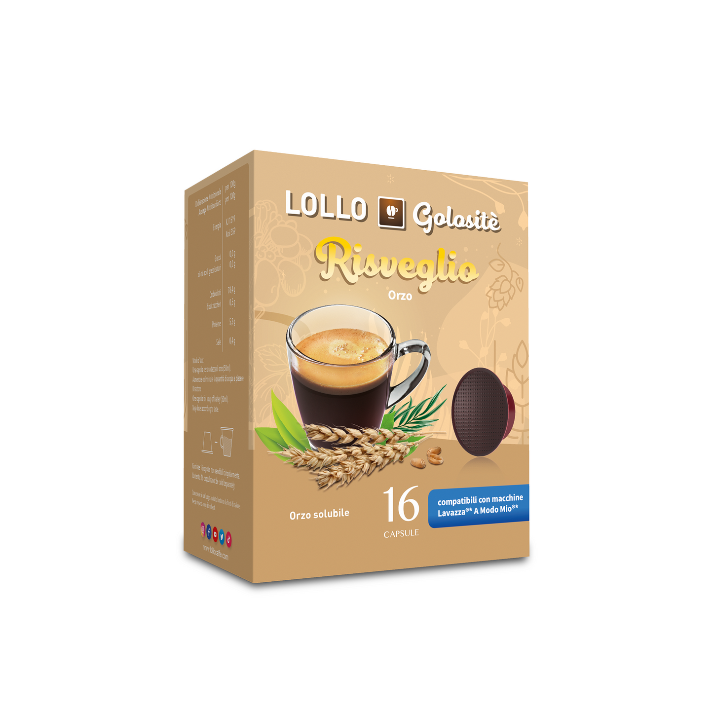 Lollo Golositè A Modo Mio RISVEGLIO (Orzo) 16 Capsule