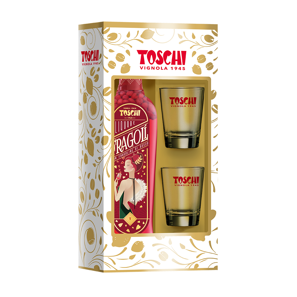 Toschi Fragolì 500 ml con 2 bicchierini
