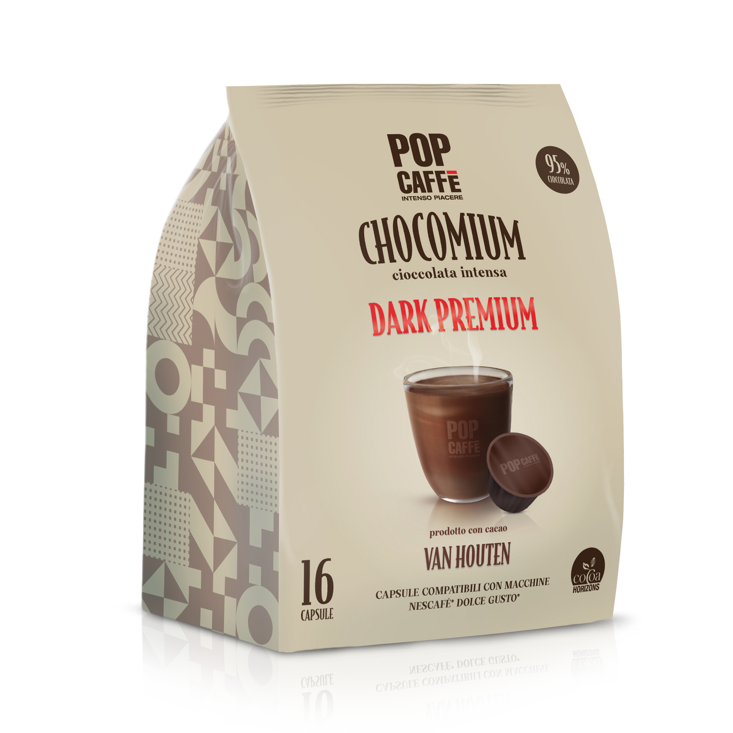 Pop Caffè E-Gusto Chocomium Dark Premium 16 Capsule