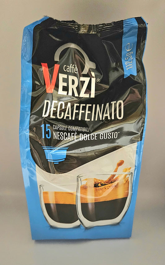 Verzì Caffè Dolce Gusto DECAFFEINATO 15 Capsule