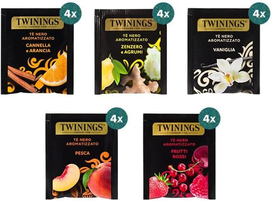 Twinings Tè neri aromatizzati Collection 20 Bustine