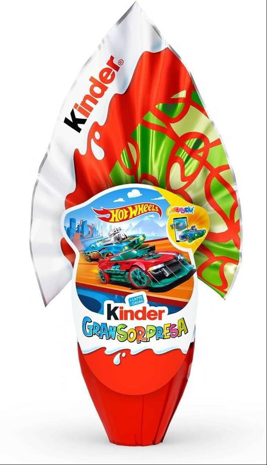 Kinder GranSorpresa Hot Wheels 150 gr Uovo di Pasqua