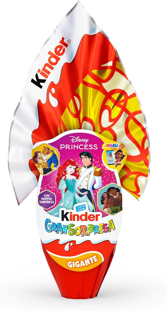 Kinder GranSorpresa Gigante Disney Princess 320 gr Uovo di Pasqua