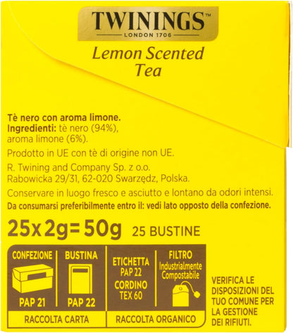 Twinings Lemon Scented Tea 25 Bustine
