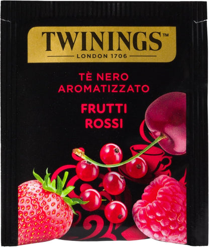 Twinings Tè nero aromatizzato Frutti Rossi 25 Bustine