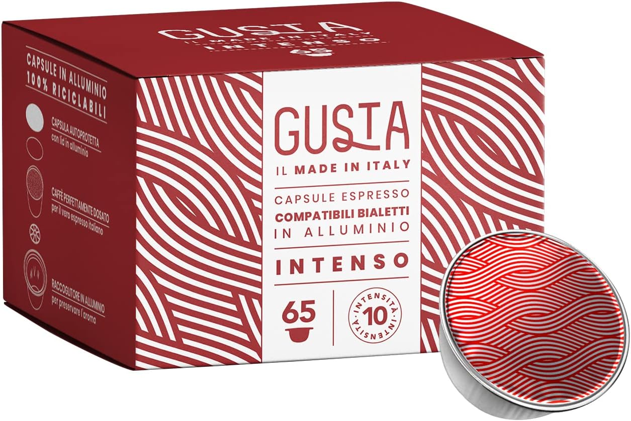 Gusta Caffè INTENSO Bialetti 65 Capsule