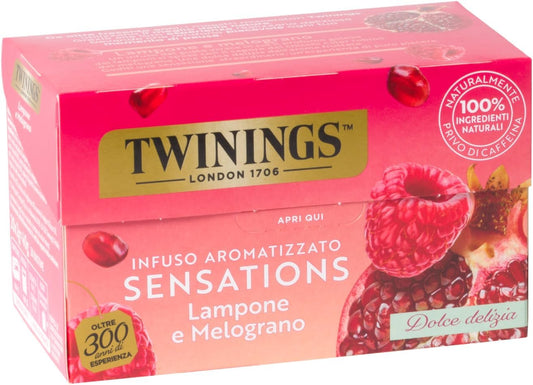 Twinings Infuso aromatizzato Lampone e Melograno 20 Bustine