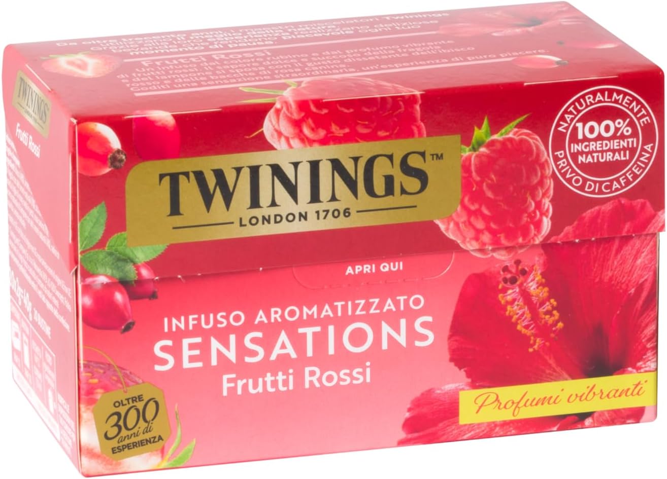 Twinings Infuso aromatizzato Frutti Rossi 20 Bustine
