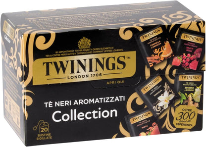 Twinings Tè neri aromatizzati Collection 20 Bustine