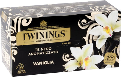 Twinings Tè nero aromatizzato Vaniglia 25 Bustine