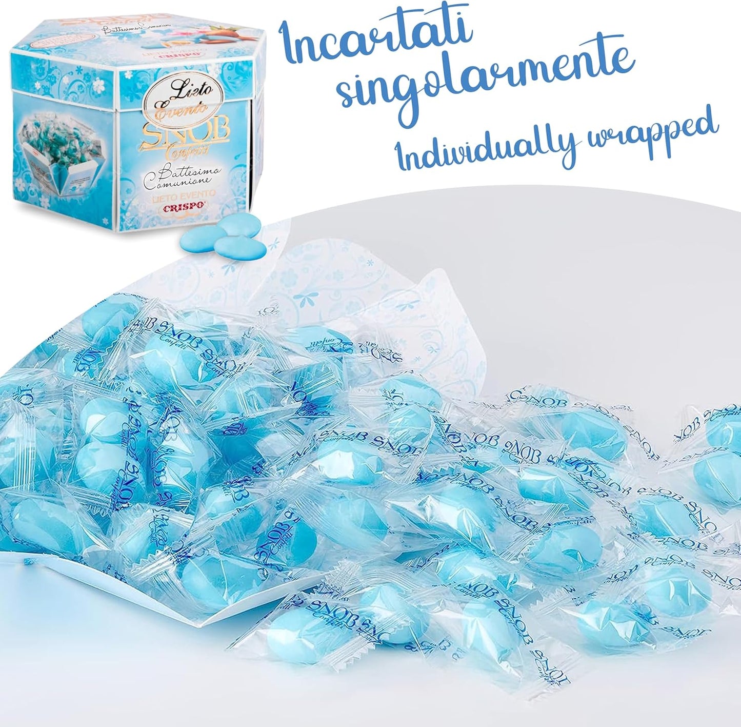 Crispo Confetti Snob Celesti Lieto Evento 500 gr