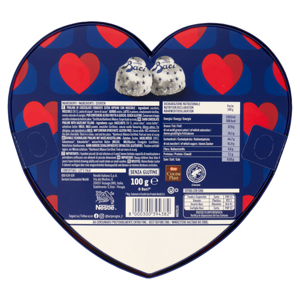 Baci Perugina Scatola Cuore Classico 100 gr