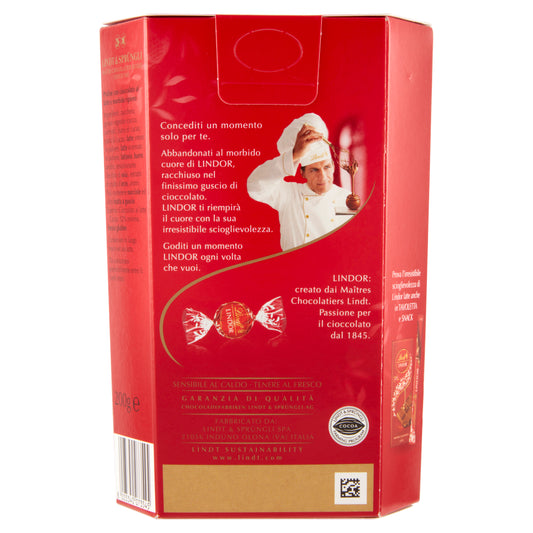 Lindt Lindor Scatola di praline al cioccolato al latte 200 gr
