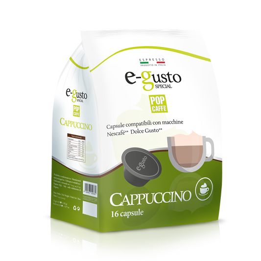 Pop Caffè E-Gusto CAPPUCCINO 16 Capsule