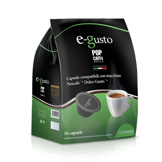 Pop Caffè E-Gusto DOLCE GUSTO Miscela CREMOSO 16 Capsule