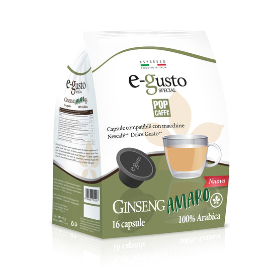 Pop Caffè E-Gusto GINSENG AMARO 16 Capsule