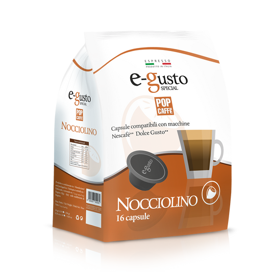 Pop Caffè E-Gusto NOCCIOLINO 16 Capsule