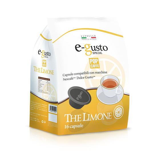 Pop Caffè E-Gusto THE AL LIMONE 16 Capsule