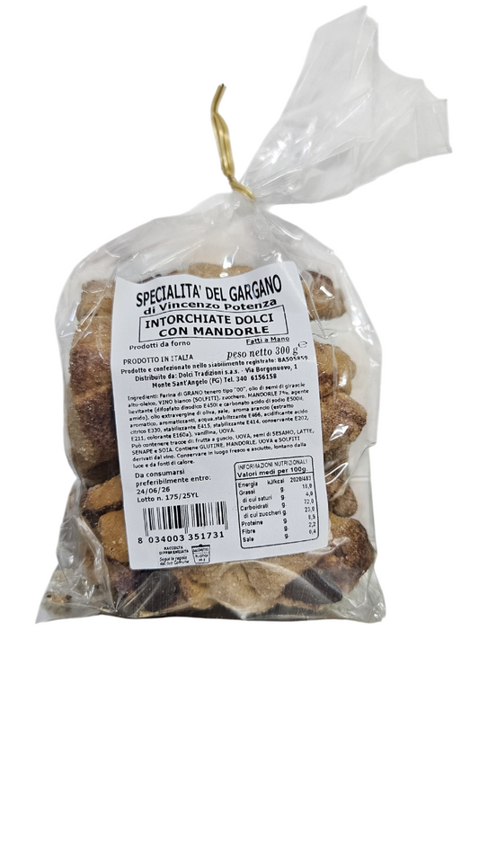 Intorchiate Dolci con Mandorle 300 Gr.