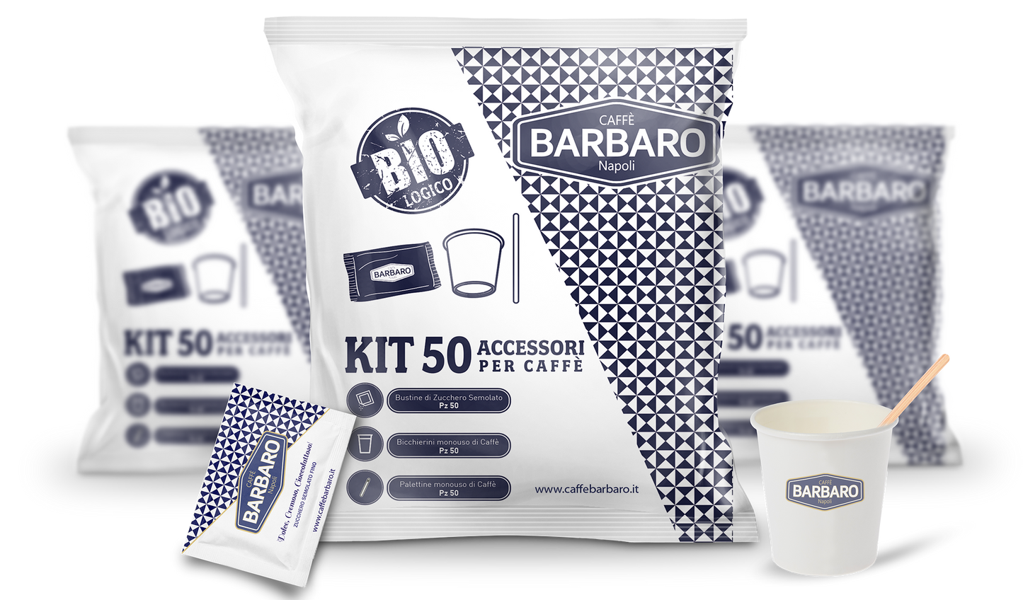 Barbaro Caffè ACCESSORI Ecologici 50 pz