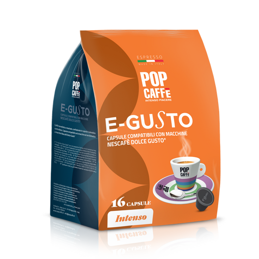 Pop Caffè E-Gusto DOLCE GUSTO Miscela INTENSO 96 Capsule