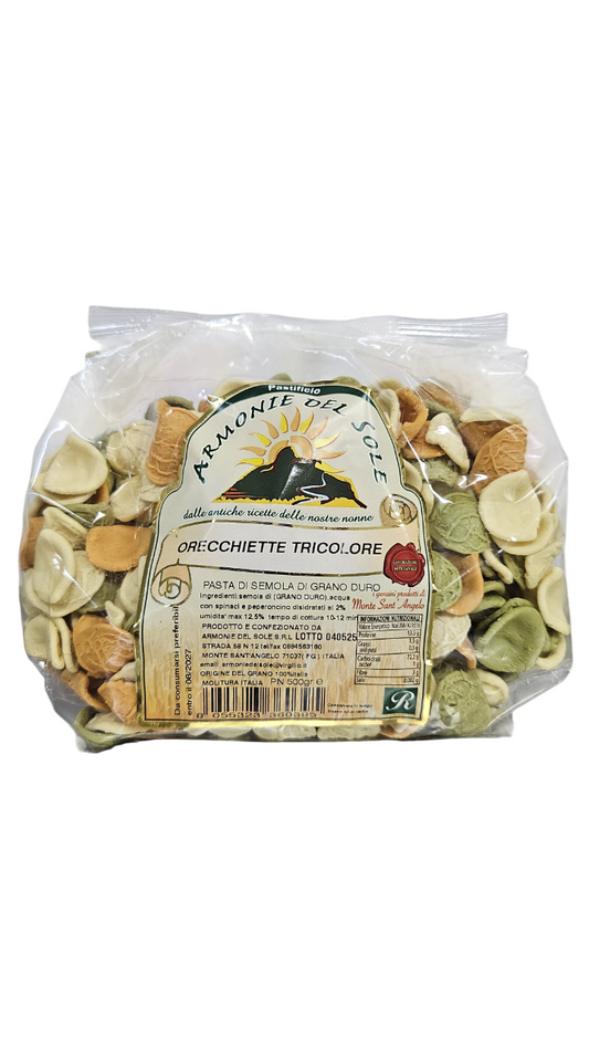 Orecchiette Tricolore 500 Gr.